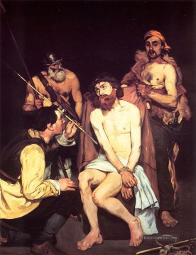  Manet Maler - Jesus verspottet von den Soldaten Realismus Impressionismus Edouard Manet
